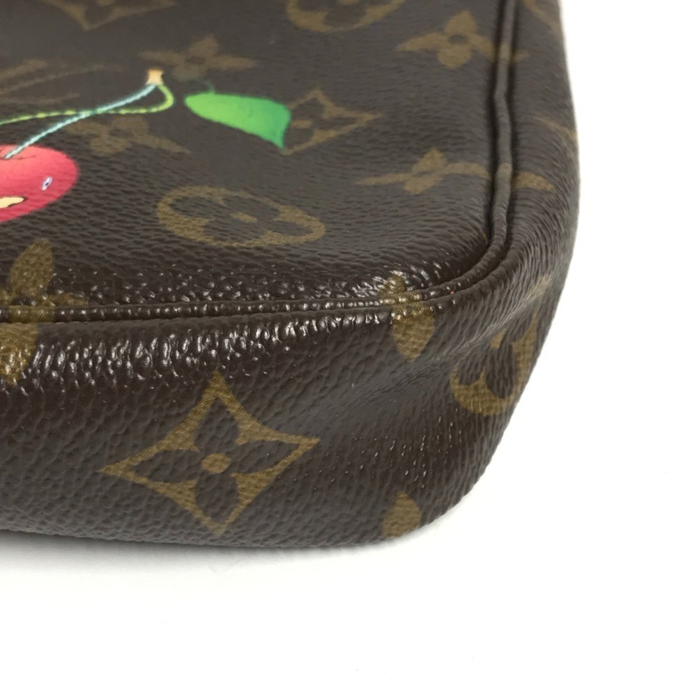 LOUIS VUITTON Brown Monogram Canvas Pochette Mini Bag - Picture 6 of 11